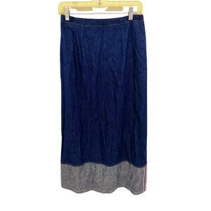 Vintage Cedar Canyon Long Denim Skirt 100% Cotton Size 10